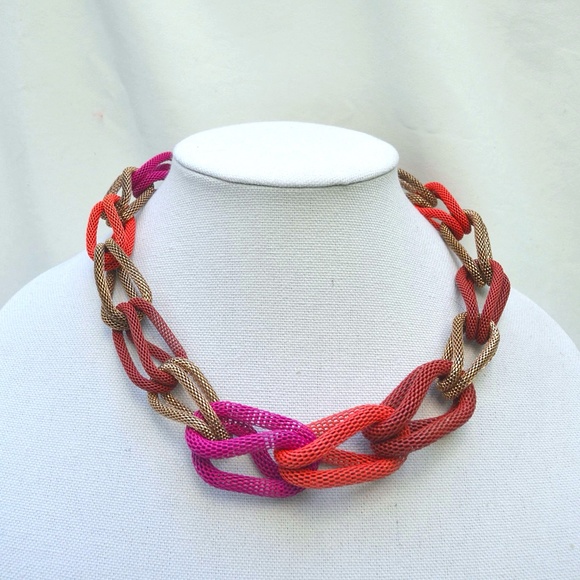 Statement Chain Link Necklace Choker - Picture 1 of 3